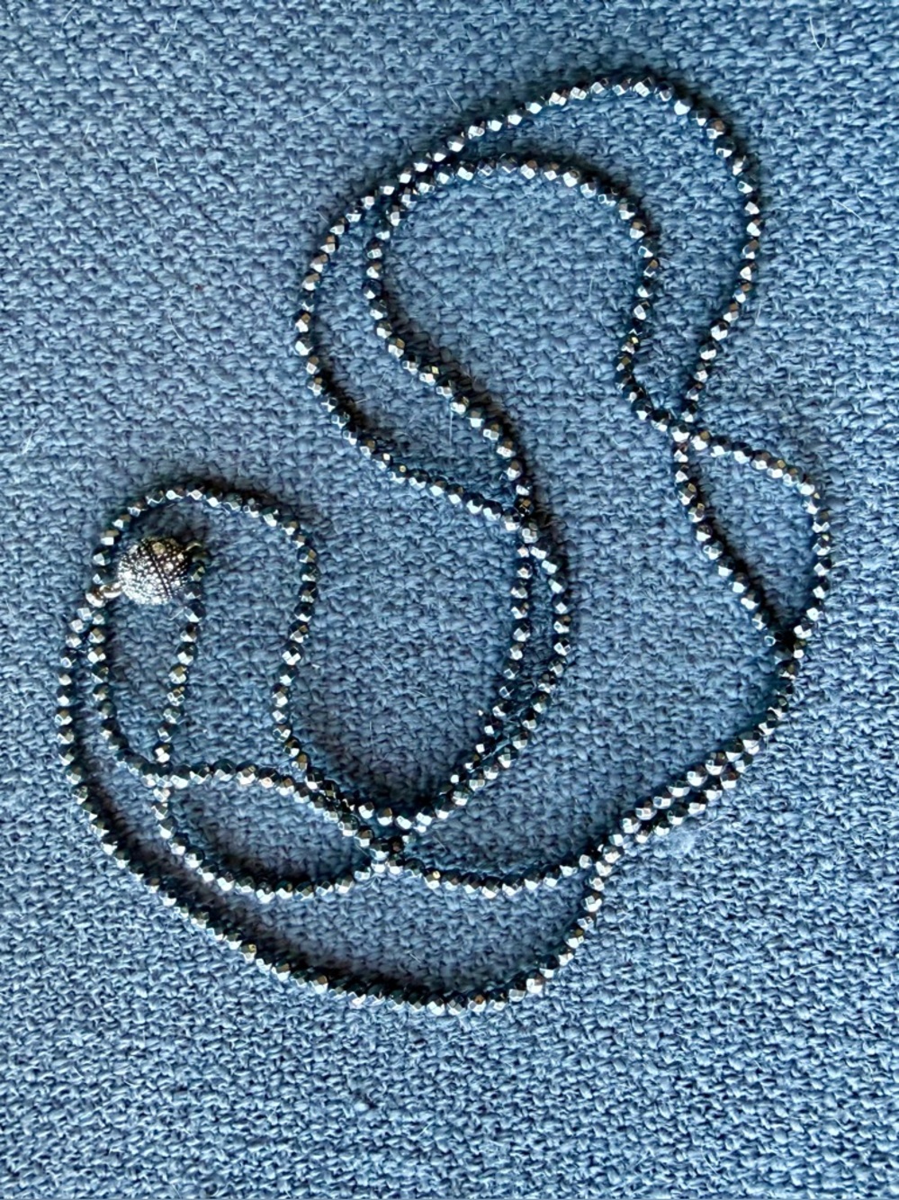 Vintage Metal Bead Necklace